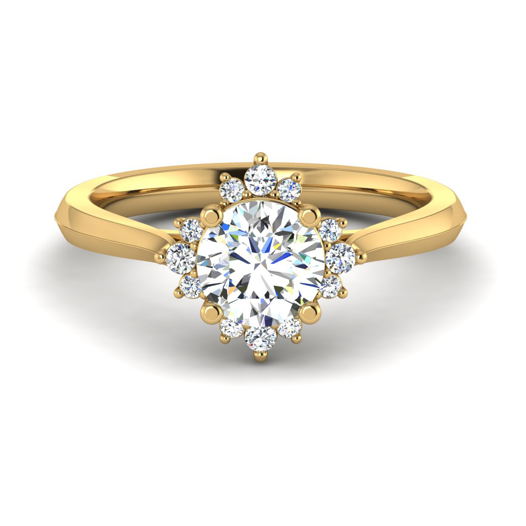 Saylor Halo Engagement Ring